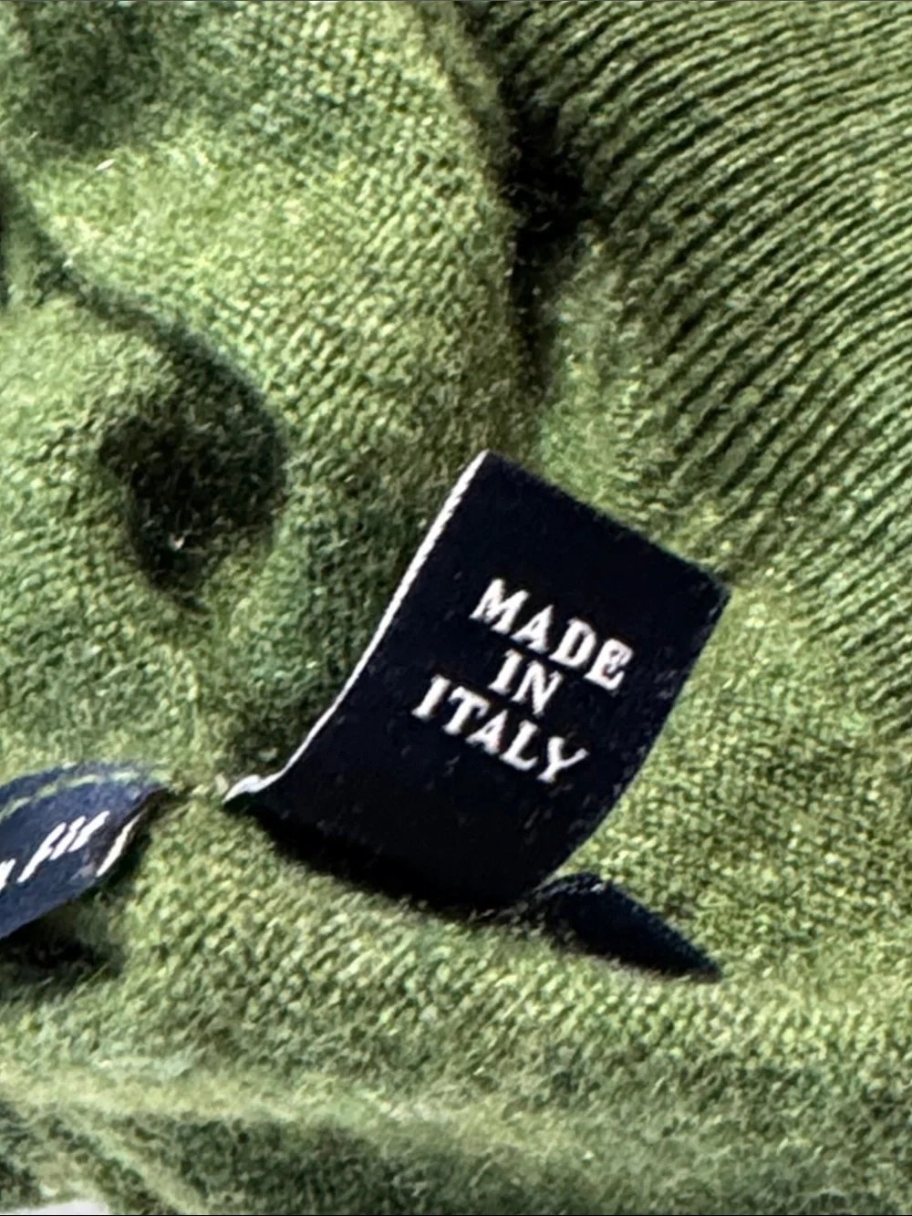 ROLEX Wimbledon VTG Forest Green Full Dual-Zip Cashmere Sweater Made in Italy XL - Picture 6 of 16